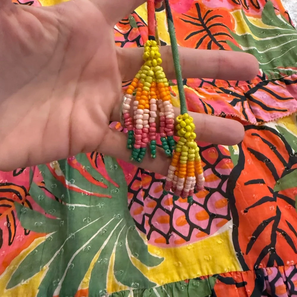 Farm Rio Fruit Dream Ruffle Mini Dress M - Picture 4 of 7